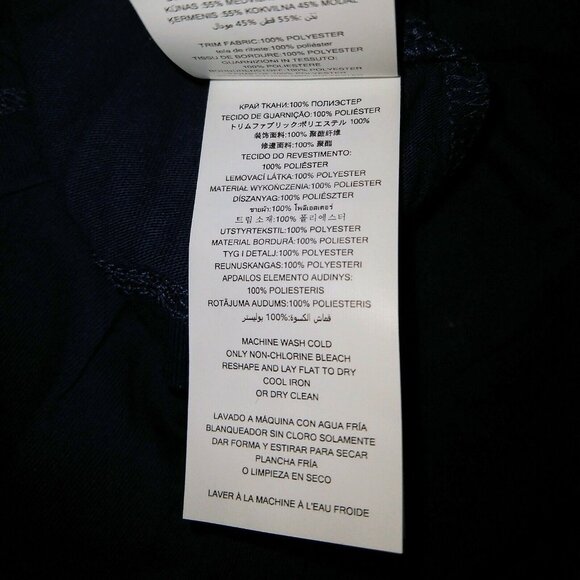 MICHAEL KORS Top True Navy Women Size Large Bell Sleeve Crew Neck - Picture 6 of 6